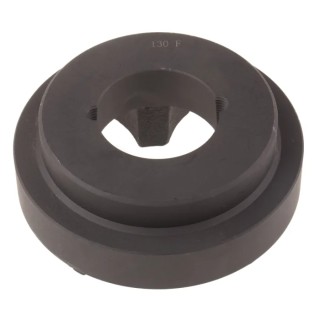 RS PRO Flexible Coupler, 130 mm Overall Diameter, 42 mm Tapered Bore, 26.5 mm Bore Length, F Flange Hub, Nitrile 184-763