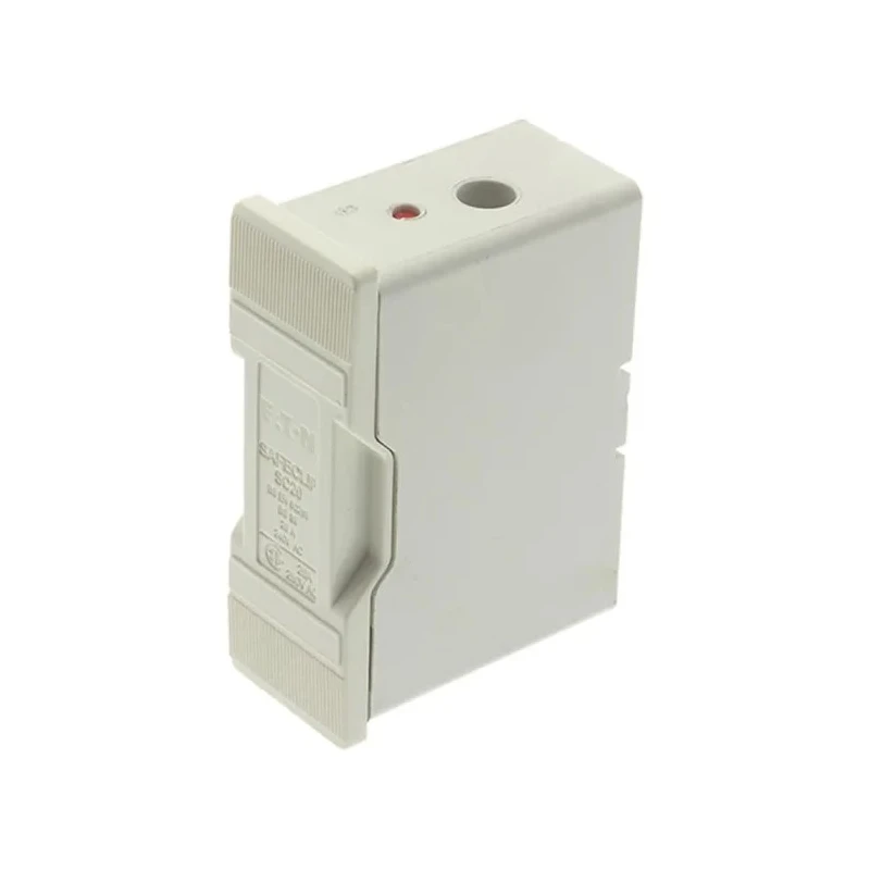Eaton 20A Rail Mount Fuse Holder 1P-Pole 550V AC Flame Retardant Safeclip Series SC20HWH