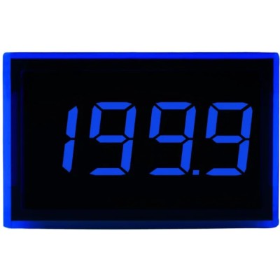 Lascar SP 300 Series Digital Voltmeter DC LED Display 3.5-Digits ±1 %, 21.3mm x 34mm x 16mm SP 300-BLUE