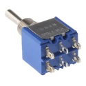 APEM Toggle Switch Panel Mount On-Off-On DPDT Solder Terminal 30V dc 250V ac 5648A
