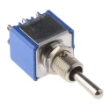 APEM Toggle Switch Panel Mount On-Off-On DPDT Solder Terminal 30V dc 250V ac 5648A