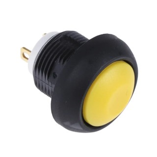 APEM IS Series Push Button Switch, Momentary, 13.6 mm Cutout, SPST, IP67 ISR3SAD500