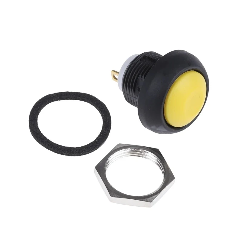 APEM IS Series Push Button Switch, Momentary, 13.6 mm Cutout, SPST, IP67 ISR3SAD500