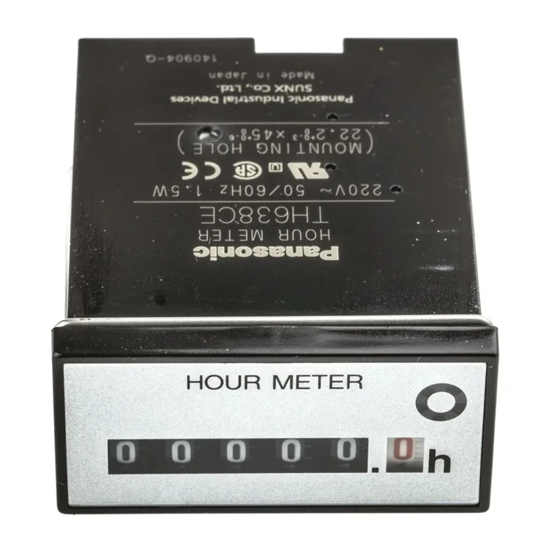 Panasonic TH63 6 Digit Analogue Hour Meter Counter 220V AC 