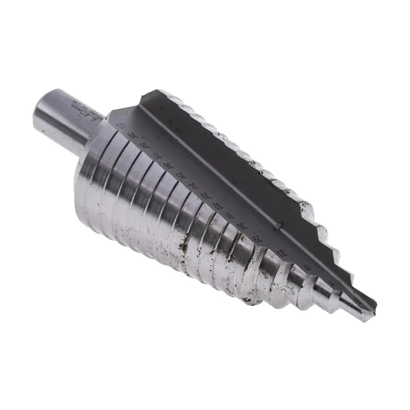 RS PRO High-Speed Steel (HSS) Cone Shank Step Drill Bit 6 to 40 mm, Bright Finish 232-490
