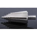 RS PRO High-Speed Steel (HSS) Cone Shank Step Drill Bit 6 to 40 mm, Bright Finish 232-490