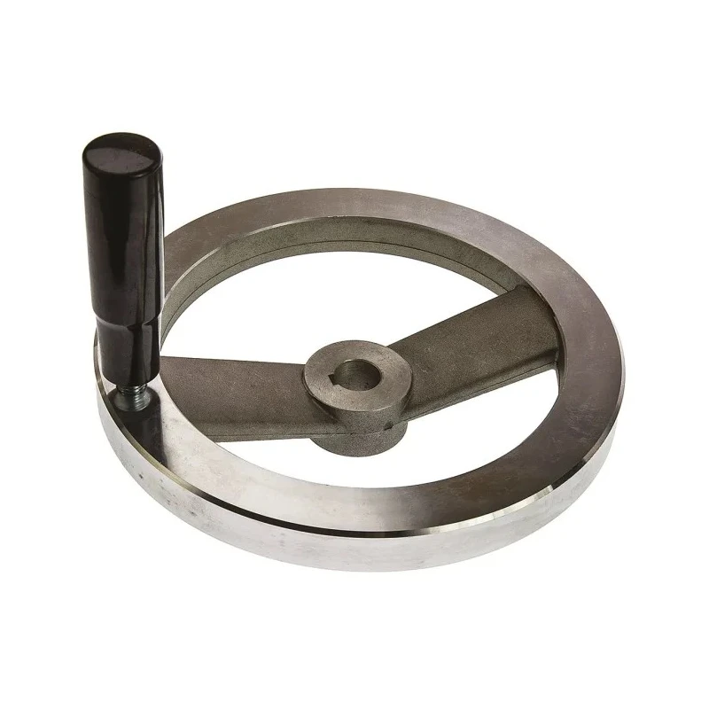 RS PRO Silver Die Cast Aluminium Hand Wheel 200 mm Diameter Revolving Handle 237-520