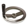 RS PRO Silver Die Cast Aluminium Hand Wheel 200 mm Diameter Revolving Handle 237-520