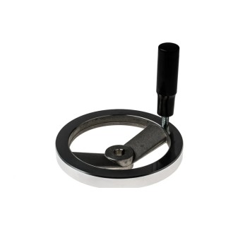 RS PRO Silver Die Cast Aluminium Hand Wheel, 160 mm diameter 237-558