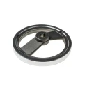 RS PRO Silver Die Cast Aluminium Hand Wheel, 160 mm diameter 237-558
