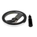 RS PRO Silver Die Cast Aluminium Hand Wheel, 160 mm diameter 237-558