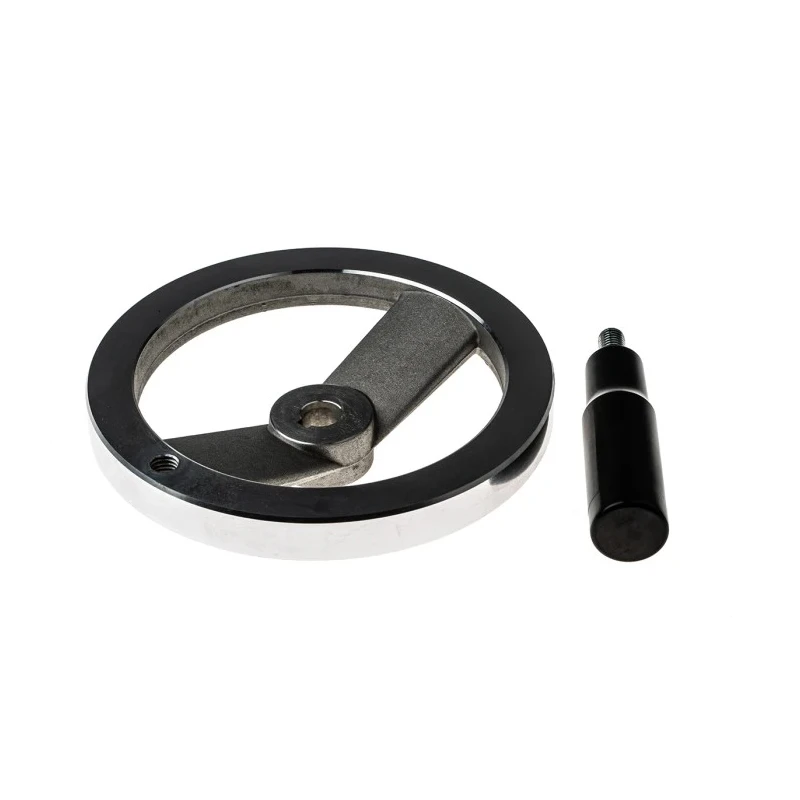 RS PRO Silver Die Cast Aluminium Hand Wheel, 160 mm diameter 237-558