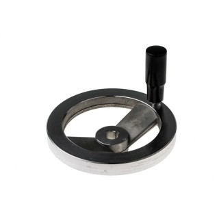 RS PRO Silver Die Cast Aluminium Hand Wheel 140 mm Diameter 237-536