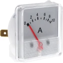 HOBUT Analogue Panel Ammeter 120 A DC x 48 mm, ±8 % Moving Iron F3PAM