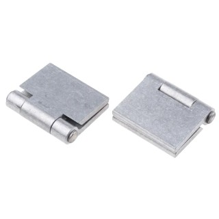 Pinet Aluminium Steel Butt Hinge Rivet Fixing 32mm x 50mm x 3mm 270-2758