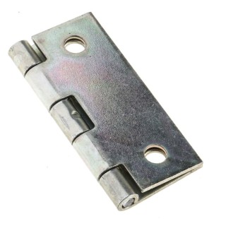 Pinet Zinc Plated Steel Butt Hinge with Barrel Pin, 50 mm x 40 mm x 1.2 mm 50-1-3525