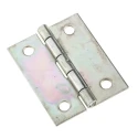 Pinet Zinc Plated Steel Butt Hinge with Barrel Pin, 50 mm x 40 mm x 1.2 mm 50-1-3525