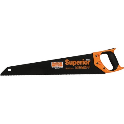 Bahco Ergo Superior Hand Saw 475 mm Blade Length, 9 TPI, 600 mm Total Length, XT Hardpoint Toothing 2600-19-XT-HP