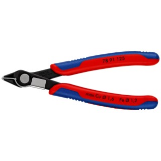 Knipex Super Knips® Flush Side Cutter End Cutting Nipper 125mm Jaw Width 11mm Maximum Cutting Capacity 1.6mm 78 91 125 RS