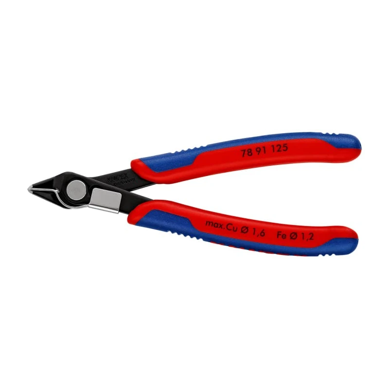 Knipex Super Knips® Flush Side Cutter End Cutting Nipper 125mm Jaw Width 11mm Maximum Cutting Capacity 1.6mm 78 91 125 RS