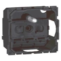 Legrand 16A Black 1 Gang Flush Mount Polycarbonate Plug Socket Type E 0 671 13