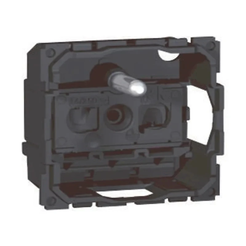 Legrand 16A Black 1 Gang Flush Mount Polycarbonate Plug Socket Type E 0 671 13