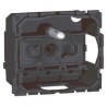 Legrand 16A Black 1 Gang Flush Mount Polycarbonate Plug Socket Type E 0 671 13
