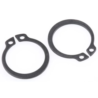 RS PRO Steel External Circlip, 20 mm Shaft Diameter, 19 mm Groove Diameter, Ring Thickness 1.2 mm, Phosphate and Oil 289-297