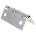 Pinet Zinc Plated Steel Butt Hinge with Barrel Pin, Screw Fixing, 50mm x 40mm x 1.2mm 50-1-3526