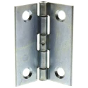 Pinet Zinc Plated Steel Butt Hinge with Barrel Pin, Screw Fixing, 50mm x 40mm x 1.2mm 50-1-3526