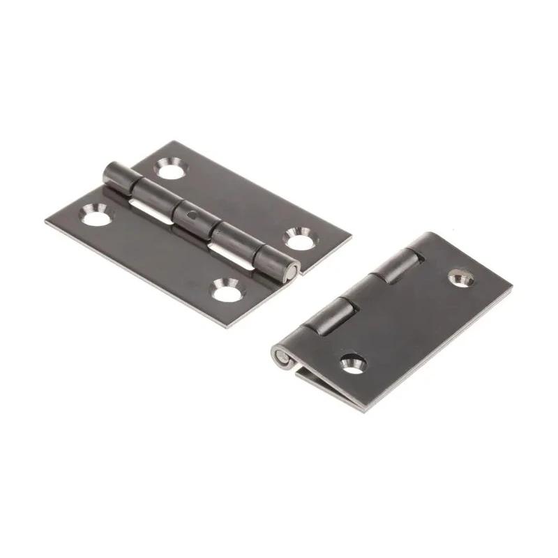 Pinet Stainless Steel Butt Hinge with Barrel Pin, Screw Fixing, 50 mm x 40 mm x 1.2 mm 52-1-3592