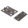 Pinet Stainless Steel Butt Hinge with Barrel Pin, Screw Fixing, 50 mm x 40 mm x 1.2 mm 52-1-3592