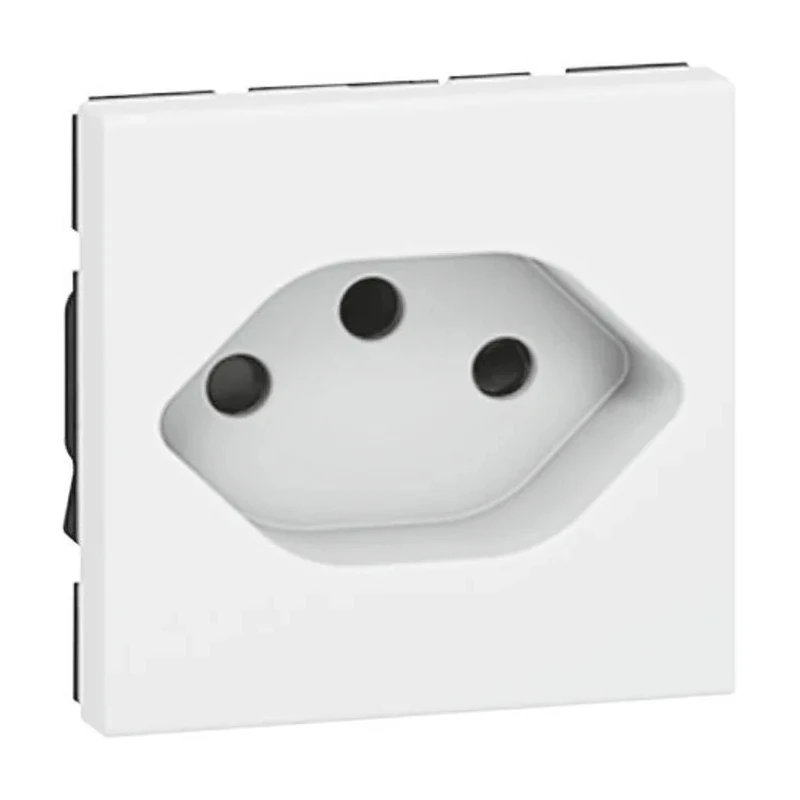Legrand 10A White 1 Gang Plug Socket Mosaic Indoor British Standard French Italian US Swiss European Socket 0 775 06
