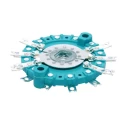 NSF Rotary Switch Wafer 32mm Diameter 2 Positions 6 Contacts 300V AC/DC 454483MK