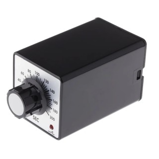 Tempatron 2B Series Timer Relay 2-Contact, DPDT Switch Configuration, 12 V dc/ac, 5 to 200 s ON Delay 2BDE200SLP12VDC