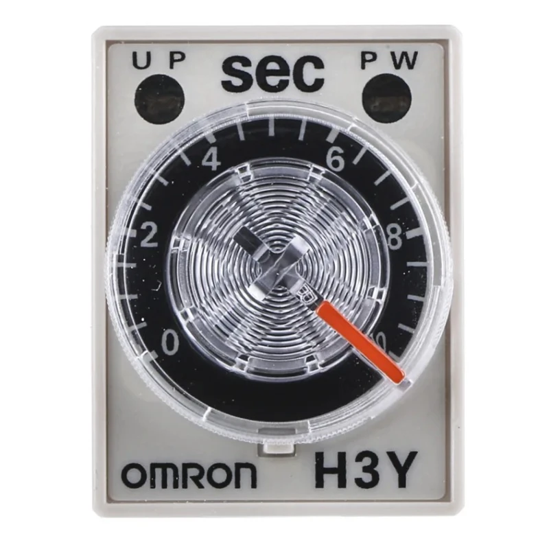 Omron H3Y-4 Series DIN Rail Surface Mount Timer Relay 4-Contact 125 V dc 24V ac 0.5 to 10 s 1-Function 4PDT H3Y-4 DC24 10S