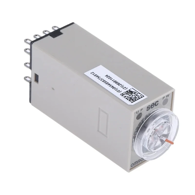 Omron H3Y-4 Series DIN Rail Surface Mount Timer Relay 4-Contact 125 V dc 24V ac 0.5 to 10 s 1-Function 4PDT H3Y-4 DC24 10S