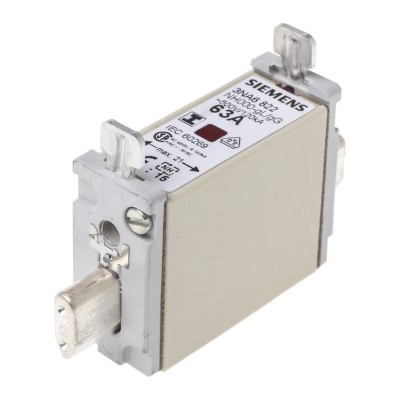 Siemens 63A NH Fuse NH000 500V AC High Rupture Capacity Tag Fuse