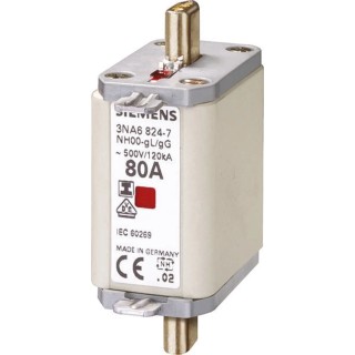 Siemens 80A NH Fuse NH00 500V AC