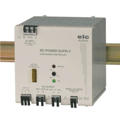 ELC ALE Switched Mode DIN Rail Power Supply 440V ac Input 30V dc Output 12.5 A 300 W ALE2412