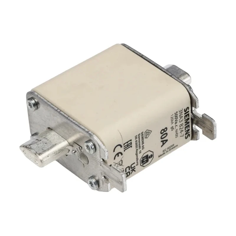 Siemens 80A NH Fuse NH00 500V AC High Rupture Capacity gG Type 