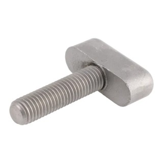 RS PRO Silver Stainless Steel Wing Clamping Knob M10 Threaded Stud 40mm Length 36 mm Diameter 237-643