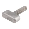 RS PRO Silver Stainless Steel Wing Clamping Knob M10 Threaded Stud 40mm Length 36 mm Diameter 237-643