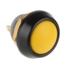 ITW Switches 59 Series Miniature Momentary Push Button Switch, Panel Mount, Yellow Actuator, 13.6 mm Cutout, SPST 59-115