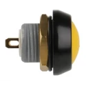 ITW Switches 59 Series Miniature Momentary Push Button Switch, Panel Mount, Yellow Actuator, 13.6 mm Cutout, SPST 59-115