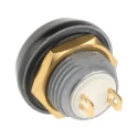 ITW Switches 59 Series Miniature Momentary Push Button Switch, Panel Mount, Yellow Actuator, 13.6 mm Cutout, SPST 59-115
