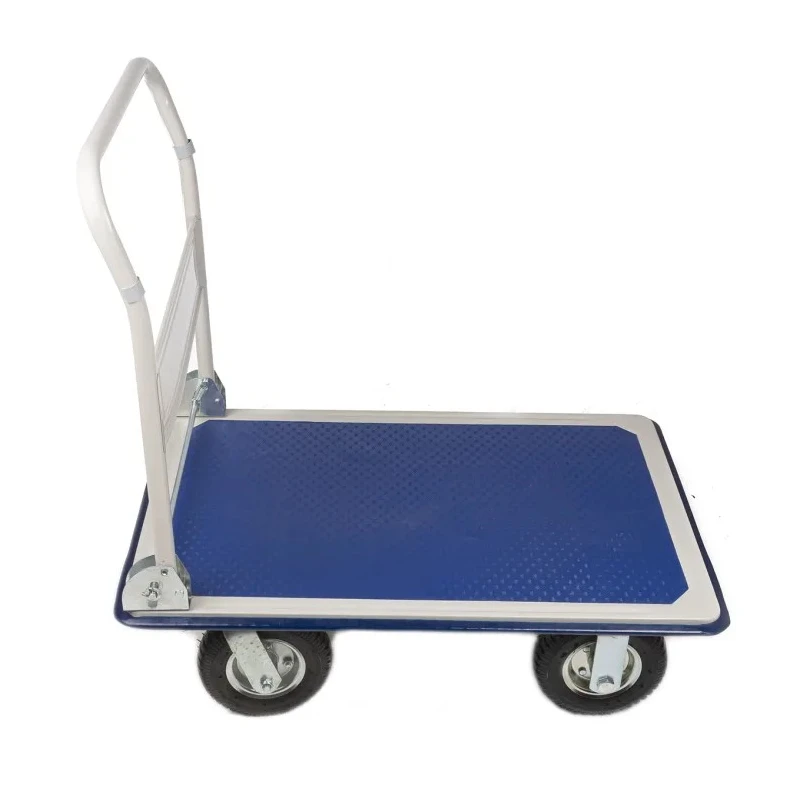 NEUTRAL Foldable Flatbed Steel Platform Trolley, 300 kg Load Capacity, Dimensions 907mm Length x 608mm Width x 956mm 252-034