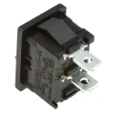 RS PRO Panel Mount Nylon Housing SPST On-Off Rocker Switch Red Actuator 16A 250V AC 28V DC 419-750