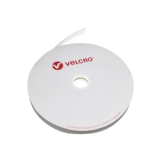 Velcro White Hook & Loop Tape 20mm x 10m Polyamide, Max Operating Temp 150°C EB52020010130501