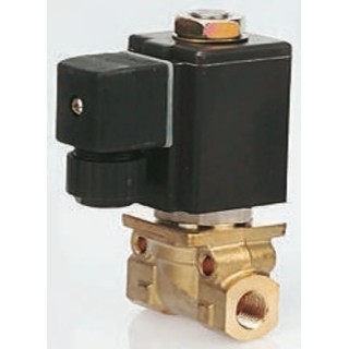 Burkert Solenoid Valve, 2 Port Threaded Brass Body NC 110V AC, 6.35 mm 023897